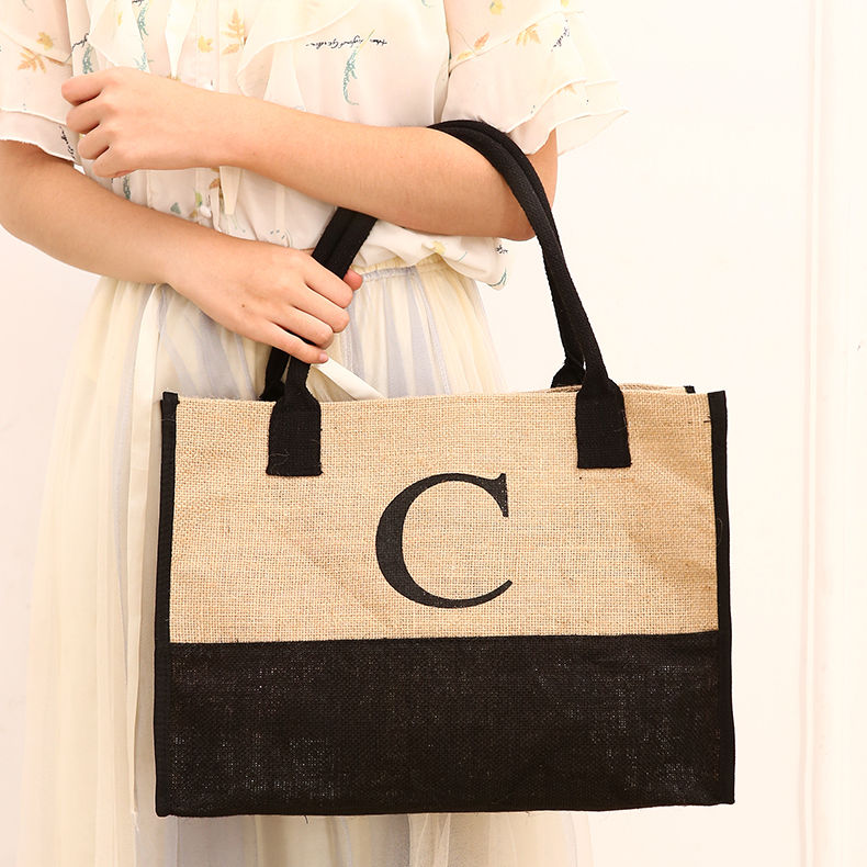 Use our environment-friendly large jute tote bag