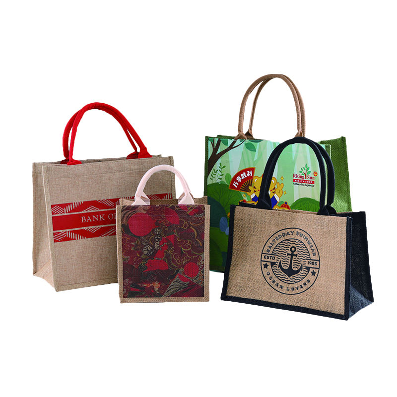 large jute tote bag