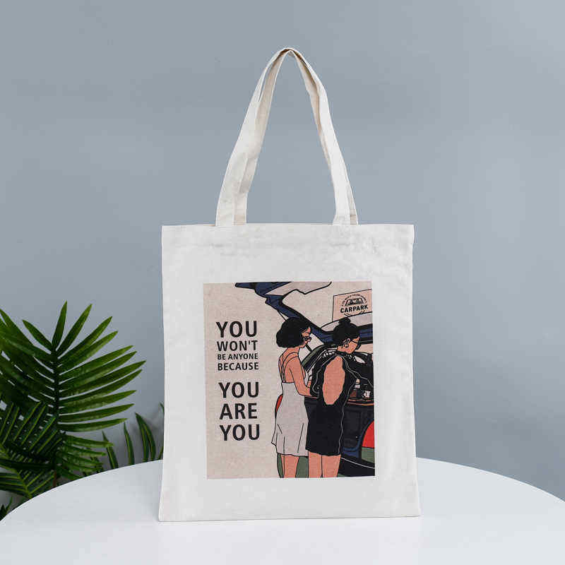 tote bag with printed design