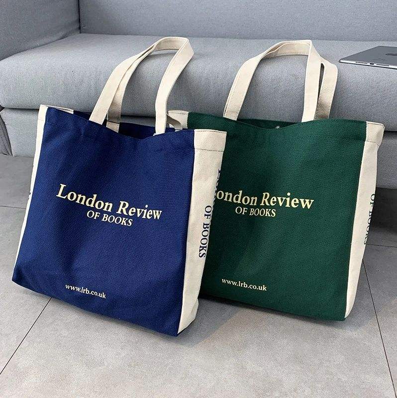 organic cotton printed tote bags