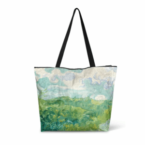 Art Lover Zippered Tote Bag Imperméable à l’eau Grand travail Tote Bags, Artwork Women’s Purse Hands, Totes de voyage