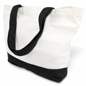 Sac fourre-tout en toile design avec poche extérieure, sac d’épicerie réutilisable, fermeture à glissière sur le dessus, essentiels quotidiens