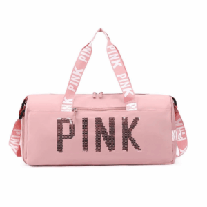 Bolsa de poliéster grande para mujeres, bolsa deportiva para gimnasio con bolsillo húmedo y compartimento para zapatos, bolsa de viaje para fin de semana nocturno