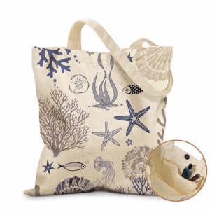 High Quality Natural Canvas Tote Bags With Custom Printed Logo Eco Friendly Canvas Cotton Tote Bag