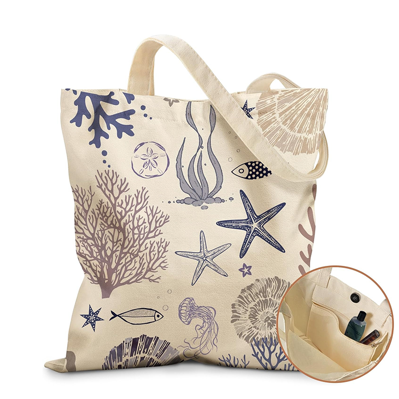 natural canvas tote bag