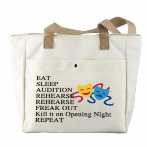 Theatre Life Tote Bag Drama Theater Gift Theatre Novelty Shoulder Bag Musical Performer Gift