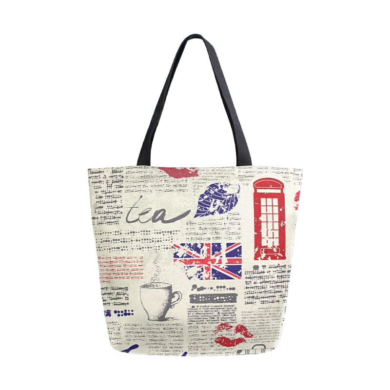 digital print canvas tote bag