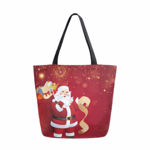 Customized Christmas canvas bags, Christmas Eve party gift bags, souvenir bags, eco-friendly canvas tote bags for shopping.