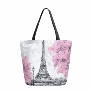 Large Reusable Eco Friendly Custom Printed Logo Shopping Tote Bag,Folding Travel  Oxford fabric Bag