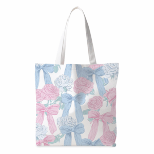 Customized Eco-Friendly Tote Bag Thick Cotton Canvas Letter Pattern Foldable Oversized Casual Shopping Bag