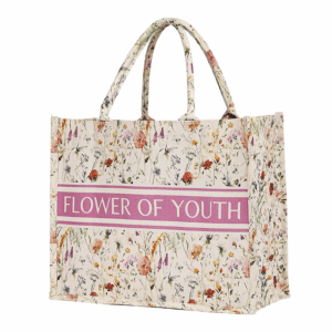 Large Capacity Portable Canvas Bag, Custom Logo with Exquisite Patterns