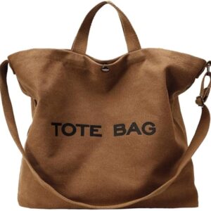 Sac en toile pour femmes Sac à bandoulière de voyage Sac bandoulière à grande capacité à poignée supérieure Sacs à main de mode