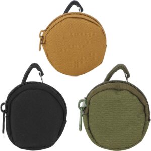 Bolsitas redondas para perros de 3 piezas – Bolsas de snacks con cremallera para entrenamiento, paseos, acampada y senderismo