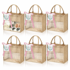 High Quality Eco-Friendly Reusable Jute Tote Bag Blank Green Custom logo Jute Tote Bags