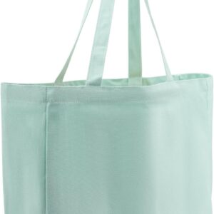 Sac fourre-tout en coton blanc en toile, sac en tissu léger et réutilisable pour les courses