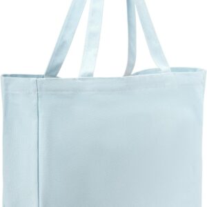Sac fourre-tout en coton blanc en toile, sac en tissu léger et réutilisable pour les courses