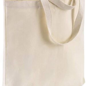 Canvas Wholesale Tote Bags with Bottom Gusset 15″W x 16″H x 3″G Blank Totes Great for DIY Painting Printing Embroidery