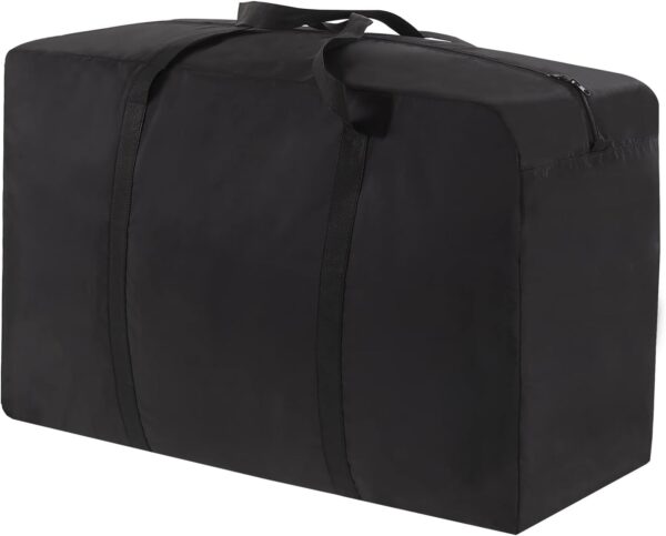 Extra Large Heavy Duty Moving Bag,Waterproof Duffle Bag with Zippers,Oxford Cloth Storage Tote Bags for Travelling,College Dorm, Space Saving