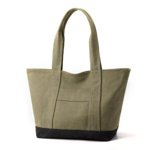 High-quality durable solid canvas shoulder bag – new vintage style, high-end and fashionable trend