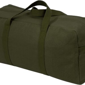 Canvas Tanker Style Tool Bag – Heavy-Duty Multipurpose Gear Carrier for Mechanics, Plumbers, Electricians, Athletes, Olive Drab