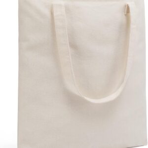 8oz Canvas Tote Bags Bulk – Thickened Reusable Shopping Bags for DIY, Grocery, Gift