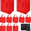 10 Pack Reusable Reinforced Handle Grocery Bags