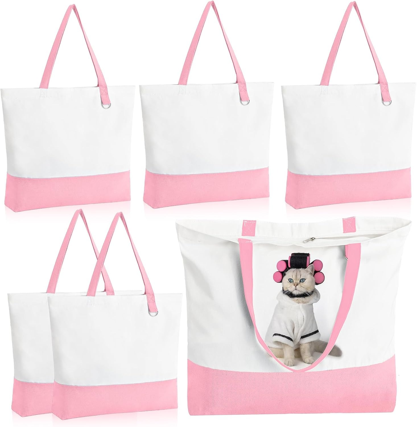 canvas tote bags with zipper​