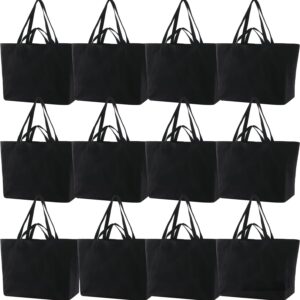Extra Large Canvas Shopping Bags Jumbo Heavy Duty Reusable Grocery Bags Bulk Blank Tote Bags with Double Handle
