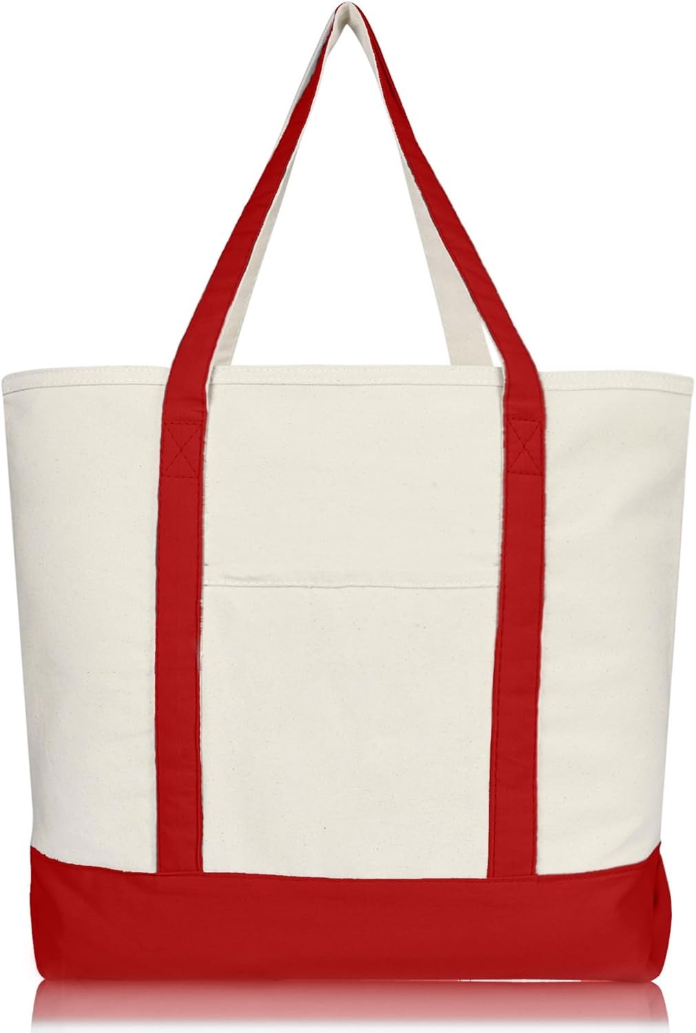 Heavy Duty Cotton Canvas Tote Bag with Zipper