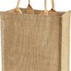 burlap tote bag