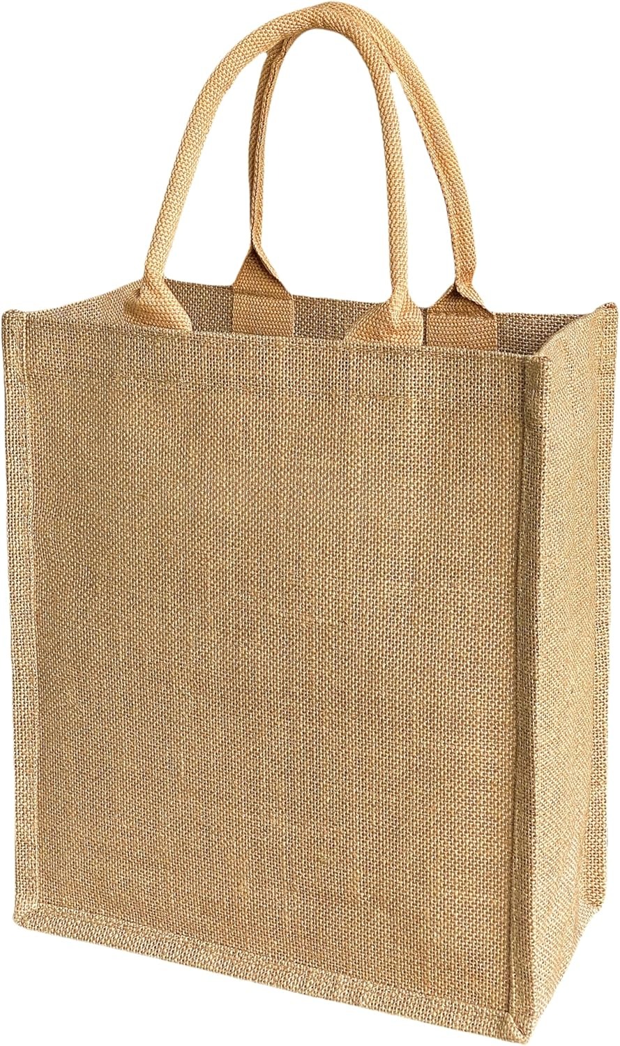 burlap tote bag