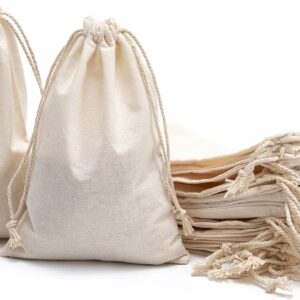 Cotton Drawstring Bags Reusable Muslin Sachet Bag for Party Wedding Storage Home Supplies