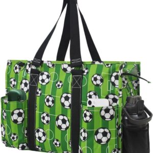 Sac fourre-tout avec poches extérieures pour les femmes actives, les enseignantes, les infirmières et les mamans, design aux États-Unis