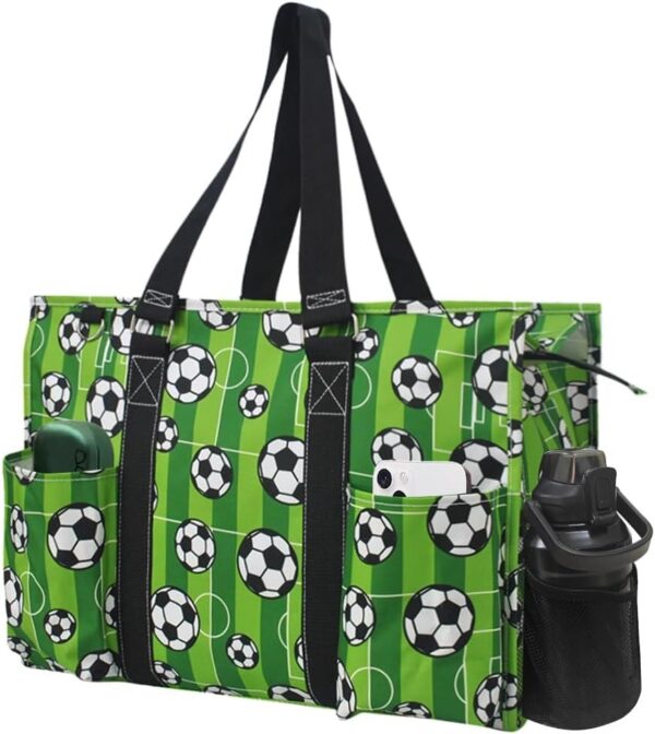 Tote Bag with Exterior Pockets for Working Women, Teachers, Nurses, and Moms, Design in USA
