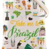 brazil culture travel cosmetic bag