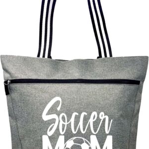 Brooke & Jess Designs Sport Mom Grand sac fourre-tout zippé avec poches pour femmes