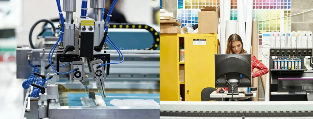 Comparaison des coûts : sérigraphie vs impression numérique sur tissu jute