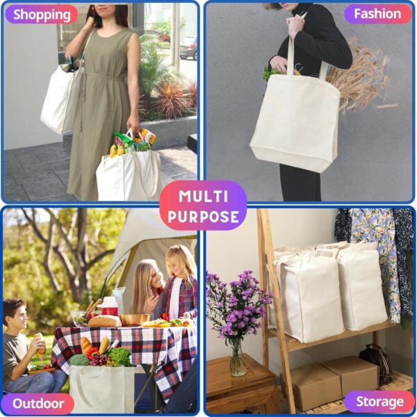 2026 Supermarket Bulk Sourcing Guide: Why 16oz Heavy-Duty Foldable Canvas Tote Bags Are the Smart Choice for Grocery Chains & Retailers 4 Bulk wholesale reusable canvas grocery bags – 16oz fabric, foldable and washable