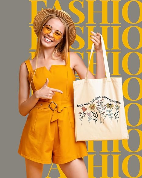 Custom Botanical Floral Canvas Tote Bags Bulk Supplier: 16oz Poly-Cotton, Digital Printing, MOQ 500 & 20–25 Days Lead Time | Sourcing Guide 2 Reinforced cotton webbing handle and double stitching on 16oz canvas tote bag for heavy-duty load bearing